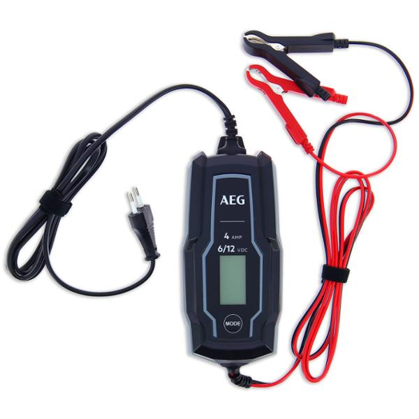 AEG Chargeur de Batterie Intelligent pour Voiture Moto 6V 12V, 4A, 4 à 120 Ah