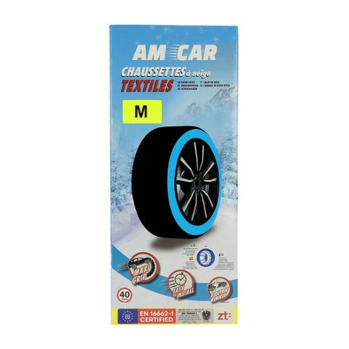 AMCAR Chaussettes neige Textile Homologuées, taille M