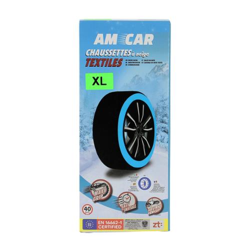 AMCAR Chaussettes neige Textile Homologuées, taille XL