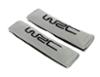 WRC 2 fourreaux de ceinture tissu argent brodé noir