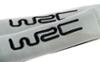 WRC 2 fourreaux de ceinture tissu argent brodé noir