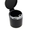 WRC poubelle de bord rigide noire contour chromé rangement voiture