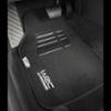 WRC 4 tapis de sol universels en moquette velour noir finition broderie argent