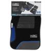 WRC 4 tapis de sol universels en moquette velour noir/bleu broderie argent