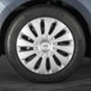 WRC scatola 4 copricerchi grigio metallizzato per tutte le ruote da 14 pollici