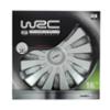 WRC scatola 4 copricerchi grigio metallizzato per tutte le ruote da 16 pollici