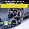 MICHELIN EASY GRIP Limited Chaînes à Neige Composites E19 - Résistance et Performance equivalente aux Chaînes Métalliques - Montage rapide - Compatibles Véhicules Électriques et ABS