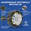 MICHELIN EXTREM GRIP AUTO 4x4, Chaînes à Neige métalliques spéciales 4x4, SUV, Camping car, Véhicules utilitaires, N°250 - Tension Automatique - Maillons 13 mm - Adhérence Optimale sur Neige Verglas