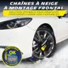 MICHELIN FAST GRIP Chaînes à neige à Montage Frontale n°100 - Véhicules Non Chaînables - Compatibles Systèmes ABS ESP - Tension Automatique - Montage en 2 Min - Adhérence Optimale sur Neige Verglas