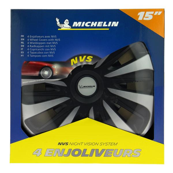MICHELIN 4 wheel trims box. 15''NVS 3D Black Edition