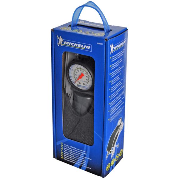MICHELIN foot pump w/standard pressure gauge