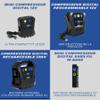 MICHELIN 009519 Compresseur à Air 12 V Programmable – 7 Bars – Gonflage Pneus de Voiture en 3 Minutes – Arrêt Automatique - Manomètre Digital – Robuste Compact – LED - Livré avec embouts adaptateurs