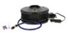 Compresseur 12V rond noir mano digital intégré