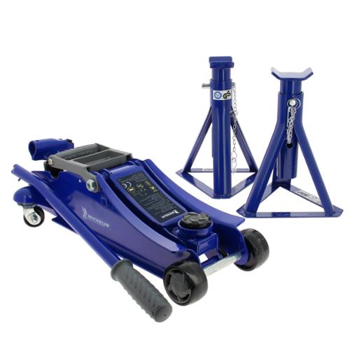 MICHELIN lifting set:trolley jack 1,8T+2 jack stands 2T