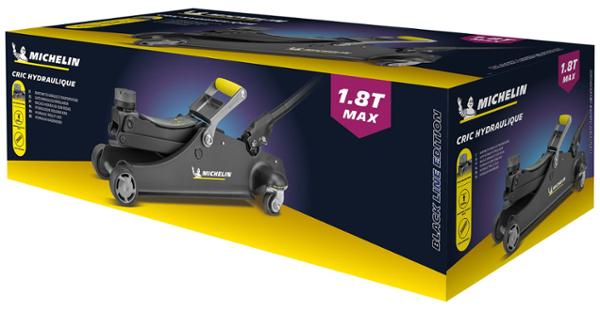 MICHELIN Cric Hydraulique Rouleur 1,8T Levage 105-350 mm Auto