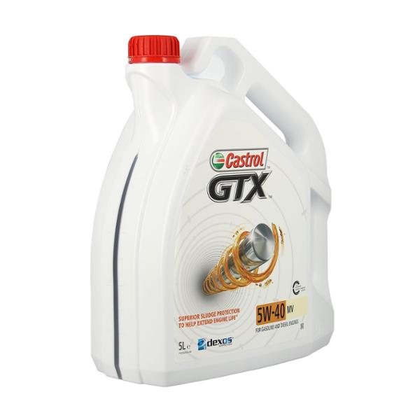 CASTROL GTX 5W-40 MV, huile moteur, 5L