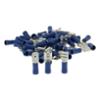 XLTECH boîte 50 cosses plates 25 mâles 25 femelles 6,35mm isolées bleu 1-2,5mm2