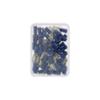 XLTECH boîte 50 cosses plates 25 mâles 25 femelles 6,35mm isolées bleu 1-2,5mm2