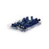 XLTECH boîte 50 cosses plates 25 mâles 25 femelles 6,35mm isolées bleu 1-2,5mm2