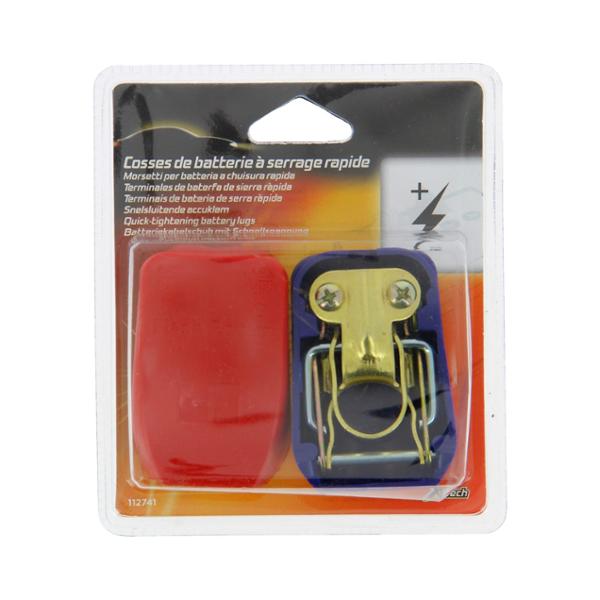 XLTECH 2 capicorda batteria serraggio rapido +/-