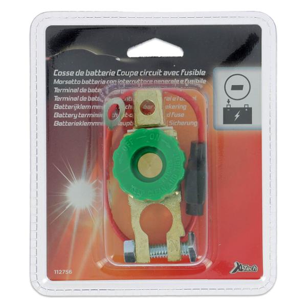 XLTECH Cosse batterie coupe circuit vert (-)