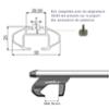 Green Valley 2 barres de toit Alu TRAX 120cm