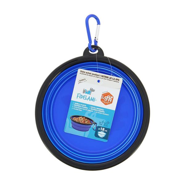 FIDELAMI Gamelle pliante silicone pour chiens et chats