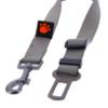FIDELAMI Ceinture de Sécurité Voiture Chien Chat, gris métal.