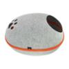 FIDELAMI Panier pour chat, Cocon semi-rigide en feutrine grise