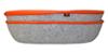 FIDELAMI Panier pour chat, Cocon semi-rigide en feutrine grise