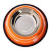FIDELAMI Gamelle Inox Anti-Dérapant, Chien Chat, 26 x 6,5cm, Orange
