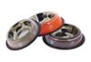 FIDELAMI Gamelle Inox Anti-Dérapant, Chien Chat, 26 x 6,5cm, Orange