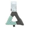 FIDELAMI Triangle Textile bi-matières bleu et gris jouet pour chien