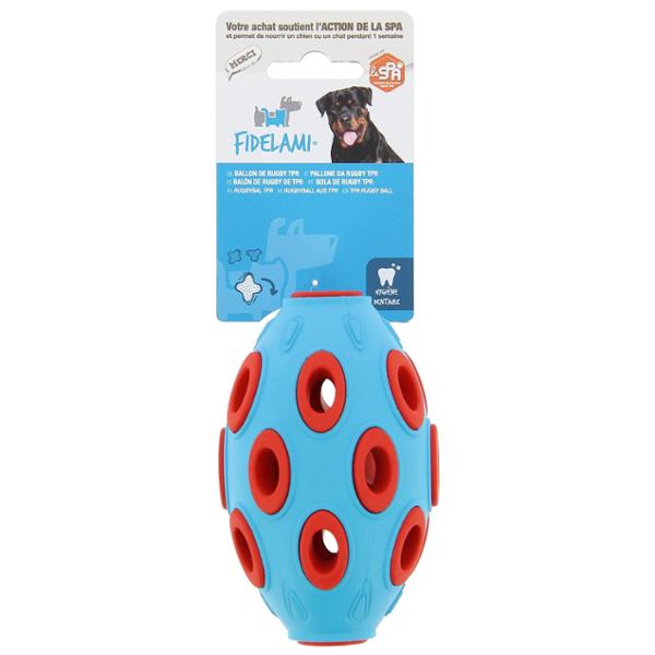 FIDELAMI Ballon de rugby jouet pour chien à remplir
