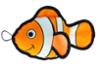 FIDELAMI Peluche Maurice le poisson clown, grosse peluche pour chien