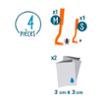 FIDELAMI Kit 2 tire-tiques + 2 lingettes pour chat, chien, chevaux, humains