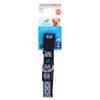 FIDELAMI Collier Réfléchissant Chien, Motif géométrique, Noir, L 38 à 60 cm