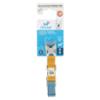 FIDELAMI Collier Chien en Coton, Confort Respirant, Bicolore Jaune Bleu S