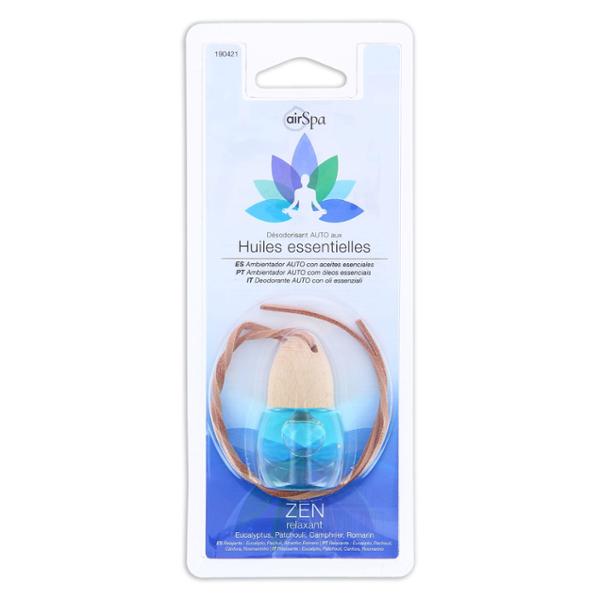 AIR SPA Désodorisant flacon voiture / Parfum ZEN à base d'huiles essentielles