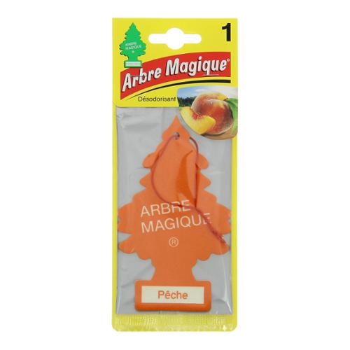 ARBRE MAGIQUE carte parfumée à suspendre au rétroviseur parfum pêche