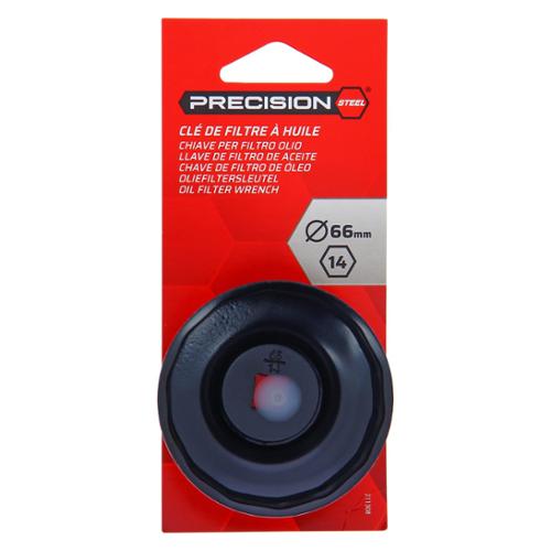 PRECISION STEEL Cloche Filtre à Huile, 66 mm, 14 pans