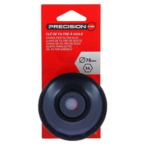 PRECISION STEEL Cloche Filtre à Huile, 76 mm, 14 pans