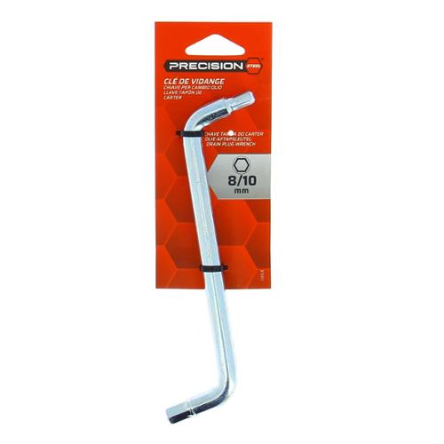 PRECISION STEEL Clé de vidange hexagonale 8-10 mm