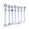PRECISION-STEEL Set of 7pcs ratcheting wrench flexible
