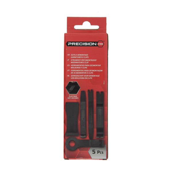 5 outils démonte garnitures, tableau de bord et clips