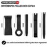 5 outils démonte garnitures, tableau de bord et clips