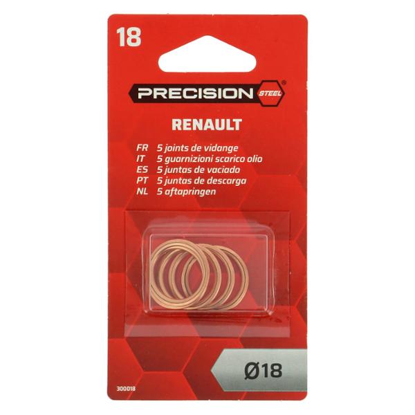 XLTECH 5 guarnizioni metalloplastiche Ø18mm Renault