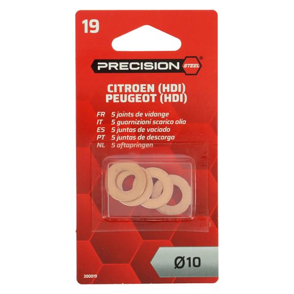 Precision Steel 5 Joints Cuivre CUA Diamètre 10mm D10