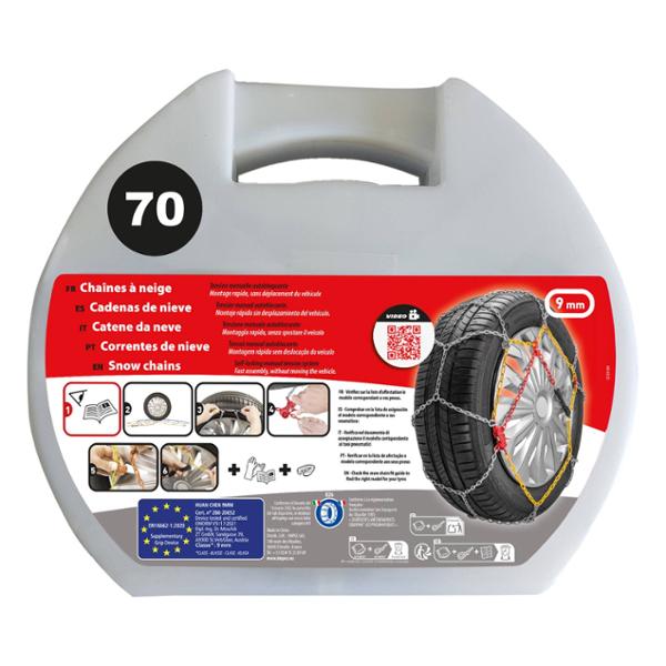 X metal snow chains 9mm