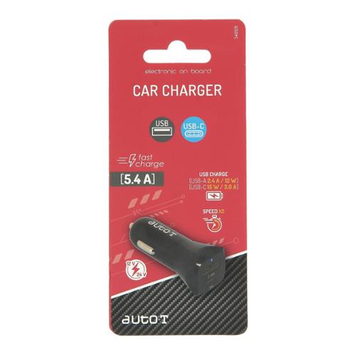 AUTO-T Prise allume cigare USB / USB-C 12/24V